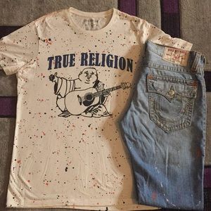 True Religion Jeans/ T shirt set